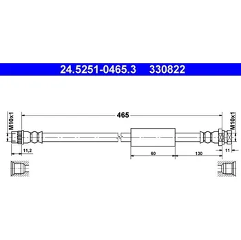 Brzdová hadice Brzdová hadice ATE 24.5251-0465.3