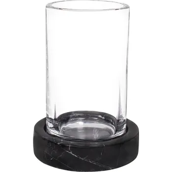 Držák na kartáček Kelímek na zubní kartáček Q-BATH 1540 černý mramor