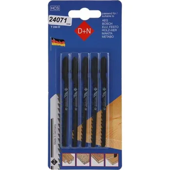 Pilový plátek LEVIOR Plátky do přímočaré pily HCS 75/1.3mm 5ks 32440 24071