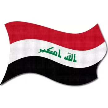 Vlajka Pelisport Irácká vlajka vlající