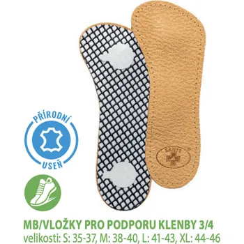 Vložka do bot Santé MB/VLOŽKY PRO PODPORU KLENBY 3/4 (35/37-44/46) Velikost: 36