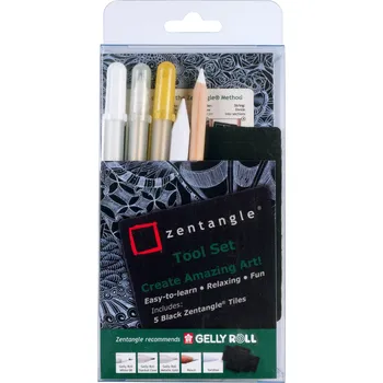 kreativní sada sakura z10gtgb Tvořivá sada Zentangle Black - 10 ks.