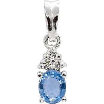 Přívěsek Zlatý přívěsek se safírem a diamanty 21ZP2401558