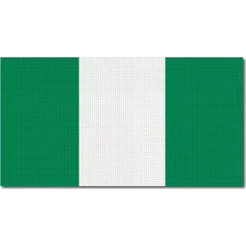 Vlajka Pelisport Nigerijská vlajka tištěná 6 x 3 cm