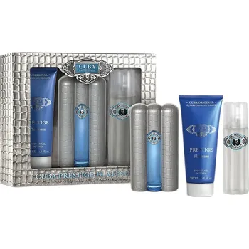 Pánský parfém Cuba Original, Cuba Prestige Platinum set toaletní voda ve spreji 90ml + sprchový gel 200ml + voda po holení 100ml