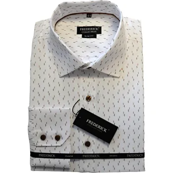 Pánská košile Pánská košile s dlouhým rukávem - střih SLIM - vzor F822 - 47