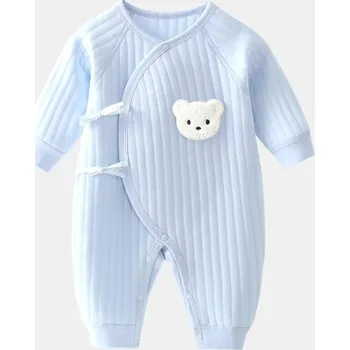 Kojenecký overal pro miminka medvídek (mix barev) Barva: modrá, Velikost: 3 měsíce