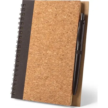 Zápisník VICENTE. Zápisník B6 z korku a recyklovaného polyesteru (100 rPET) s