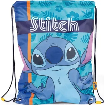 Školní sáček Sportovní taška vak sáček Disney Lilo and Stitch modrý 33x44 cm
