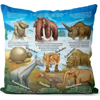 Dekorativní polštářek Polštář 40 x 40 cm - Doba ledová