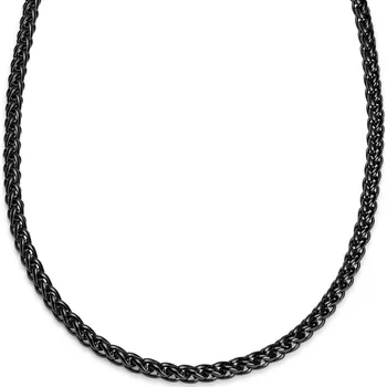 Řetízek Essentials | 8mm pšeničný řetízek v černé barvě gunmetal - Lucleon