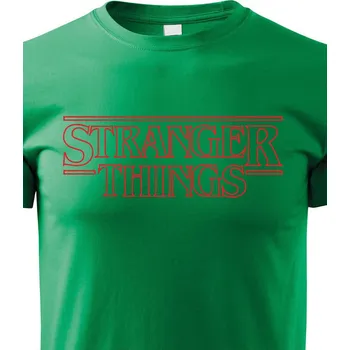 Chlapecké tričko Dětské tričko Stranger Things, Barva Zelená, Velikost 158 cm/12 roků, Canvas Dětské tričko Bezvatriko.cz 0607 - 1xS