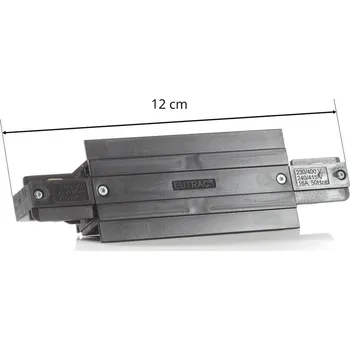 Lampička Konektor Eutrac I pro instalační lištu, černý černá - Doprava zdarma