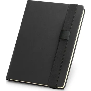 SHAKESPEARE. Poznámkový blok A5 z PU s hladkými listy v barvě slonové