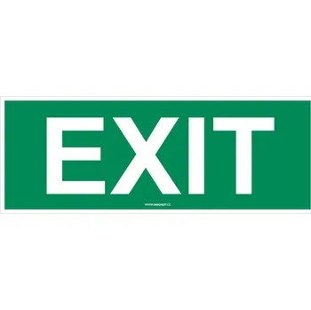 Bezpečnostní tabulka - EXIT