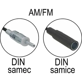 Autoanténa Anténní prodlužovací kabel 30cm