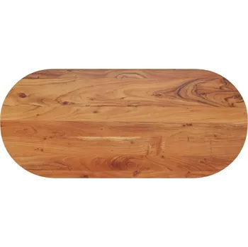 Konferenční stolek vidaXL Stolní deska 90 x 40 x 3,8 cm oválná masivní akáciové dřevo [370133] Barva: Akáciové dřevo (přírodní)