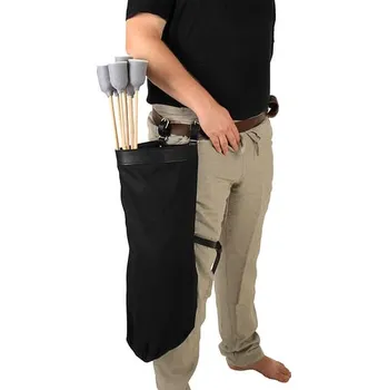 Karnevalový doplněk imago Toulec k pasu na Larpové šípy, barva černá