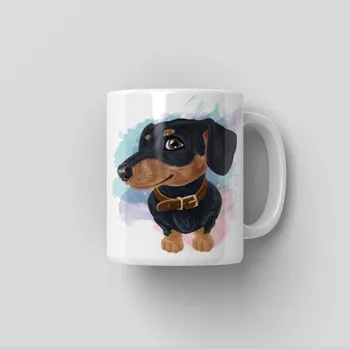 Hrnek Jezevčík - Červená