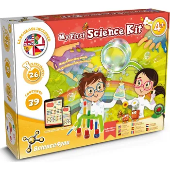 Dřevěná hračka My First Science Kit III. Vzdělávací hra dodáváno s dárkovou taškou z