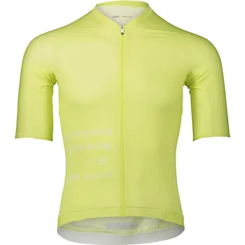 cyklistický dres cyklistický dres pánský POC M's Pristine Print Jersey Lemon Calcite - XL