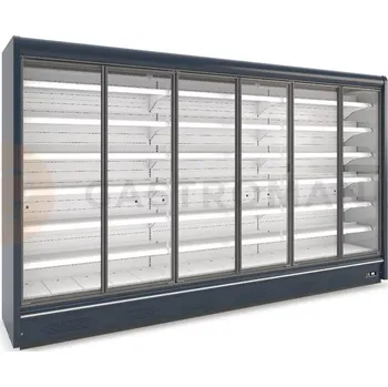 Chladicí vitrína přístěnná, křídlové dveře, bez agregátu | JUKA, York 310/80/200 DU