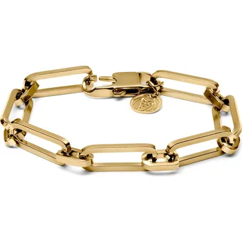 Náramek Cedric Amager článkový náramek zlaté barvy - Lucleon