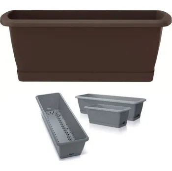 Truhlík PROSPERPLAST Květináč truhlík 39,7cm RESPANA EASYCARE ISE400S-R222 hnědý plastový