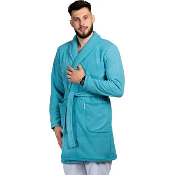 Zdravotnický oděv Tyrkysový fleecový župan - unisex | drinuniforma.cz