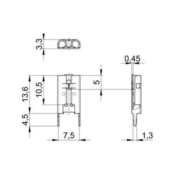Vogt Verbindungstechnik 3867u.68 faston zásuvka Šířka zástrčky: 6.30 mm Tloušťka konektoru: 0.80 mm bez izolace 500 ks