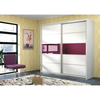 Ložnicová sestava Šatní skříň DUBAJ fialová