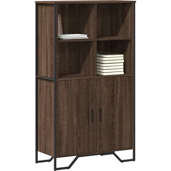 Příborník do zásuvky vidaXL Highboard hnědý dub 79,5 x 35,5 x 137,5 cm kompozitní dřevo