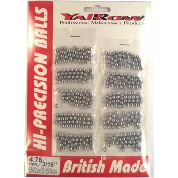 Náboj kola Kuličky Yarrow 4.76mm 10x36ks přední náboj