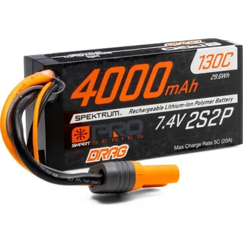 RC model letadla Spektrum Smart Pro LiPo 7.4V 4000mAh 130C Short IC5