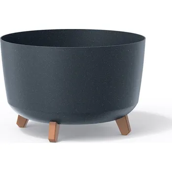 Květináč GLOWE STANDARD ECO na nožičkách antracit, varianta 23,5 cm