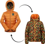 ALPINE PRO - EROMO DĚTSKÁ OBOUSTRANNÁ BUNDA HI-THERM KJCB301232PB152-158