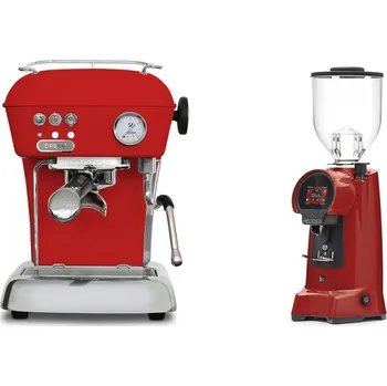 Kávovar Ascaso Dream ONE, Love Red + Eureka Helios 75, ferrari red