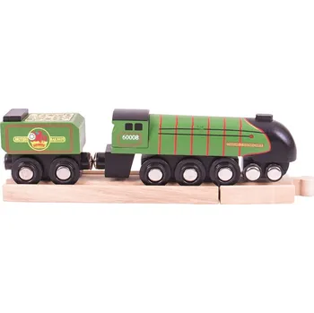Vláček a vláčkodráha Bigjigs Rail Dřevěná replika lokomotiva Eisenhower, BJT480