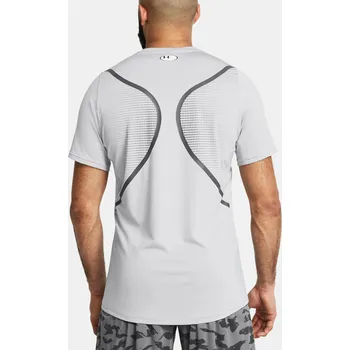 Pánské tričko Pánské funkční tričko Under Armour UA HG Armour Ftd Graphic SS-GRY - šedé Velikost: XL