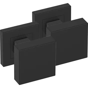 Dveřní kování Koule čtvercová černá pár SGKOCZ