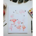 Be Nice EKO Školní sešit 422/A4 pomocné linky vpravo - Plameňáci