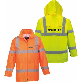 ON-DESIGN Bunda do deště SECURITY Velikost: 4XL, Barva: fluorescenční oranžová