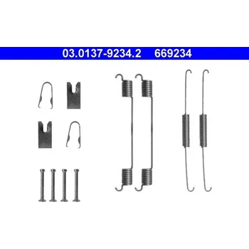 Autodíl Sada příslušenství, brzdové čelisti ATE 03.0137-9234.2