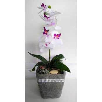 Textilní dort dekorace orchidej, Veratex