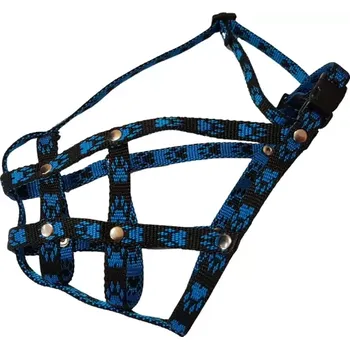 Náhubek pro psa Palkar nylonový náhubek Francouzský buldoček vel. 2 černo-modrá