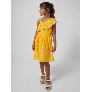 Dívčí šaty dívčí letní žluté šaty Mayoral 6963-14 velikost 158