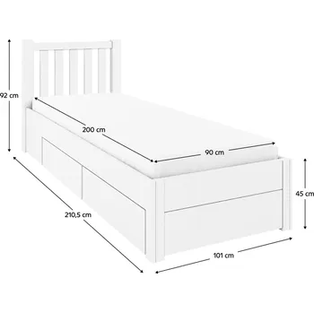 Postel Postel s úložným prostorem LUSY Tempo Kondela