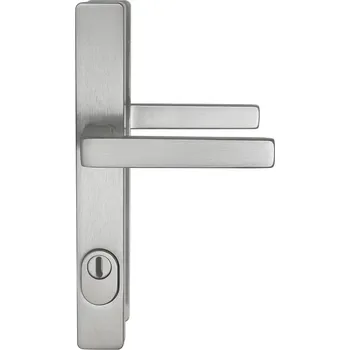 R.114.ZA.F1.TB3 bezpečnostní kování klika-klika 72mm Stříbrná