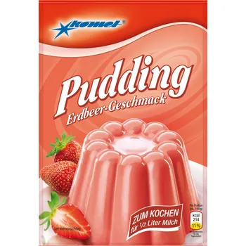 KOMET PUDING JAHODOVÝ 40g NĚMECKO!