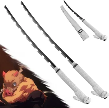 Replika zbraně Nichirin Katana "INOSUKE HASHIBARA" Demon Slayer - pár (2 kusy)